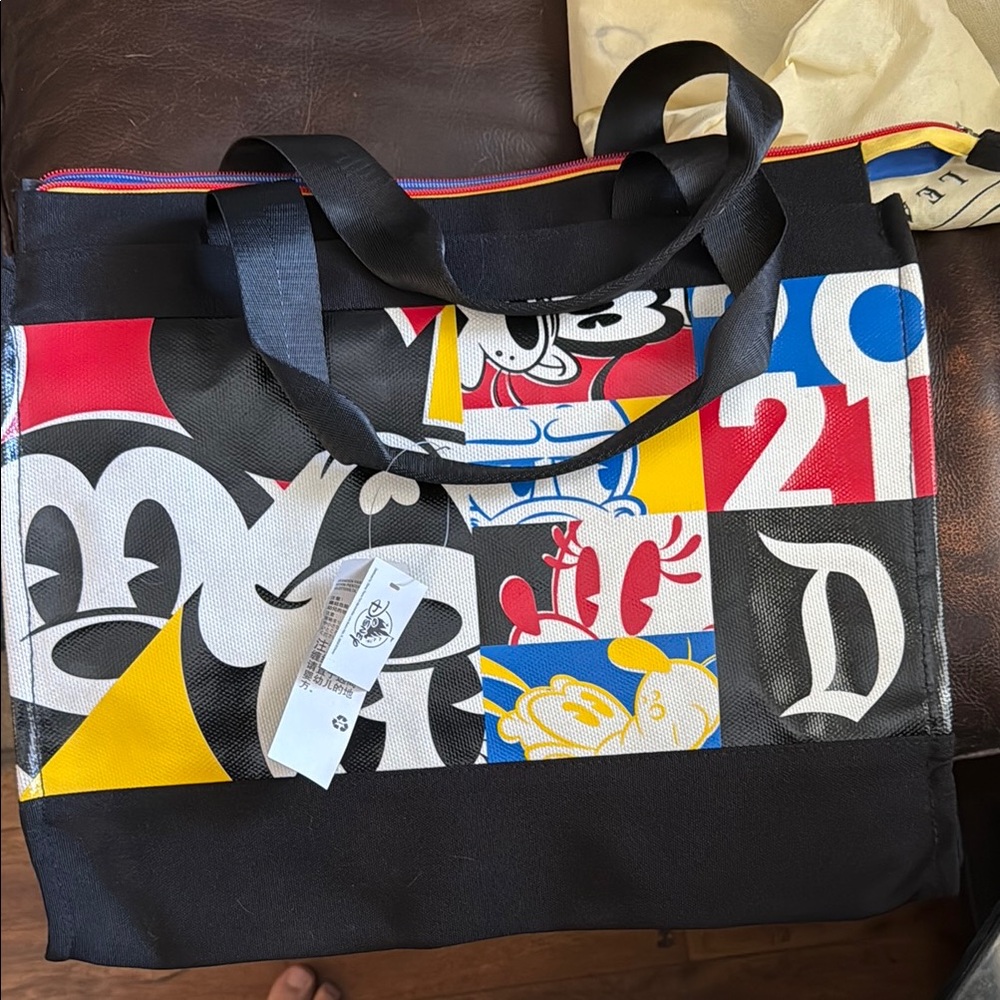 Disney Black and Red Bags with Modern Graffiti Style